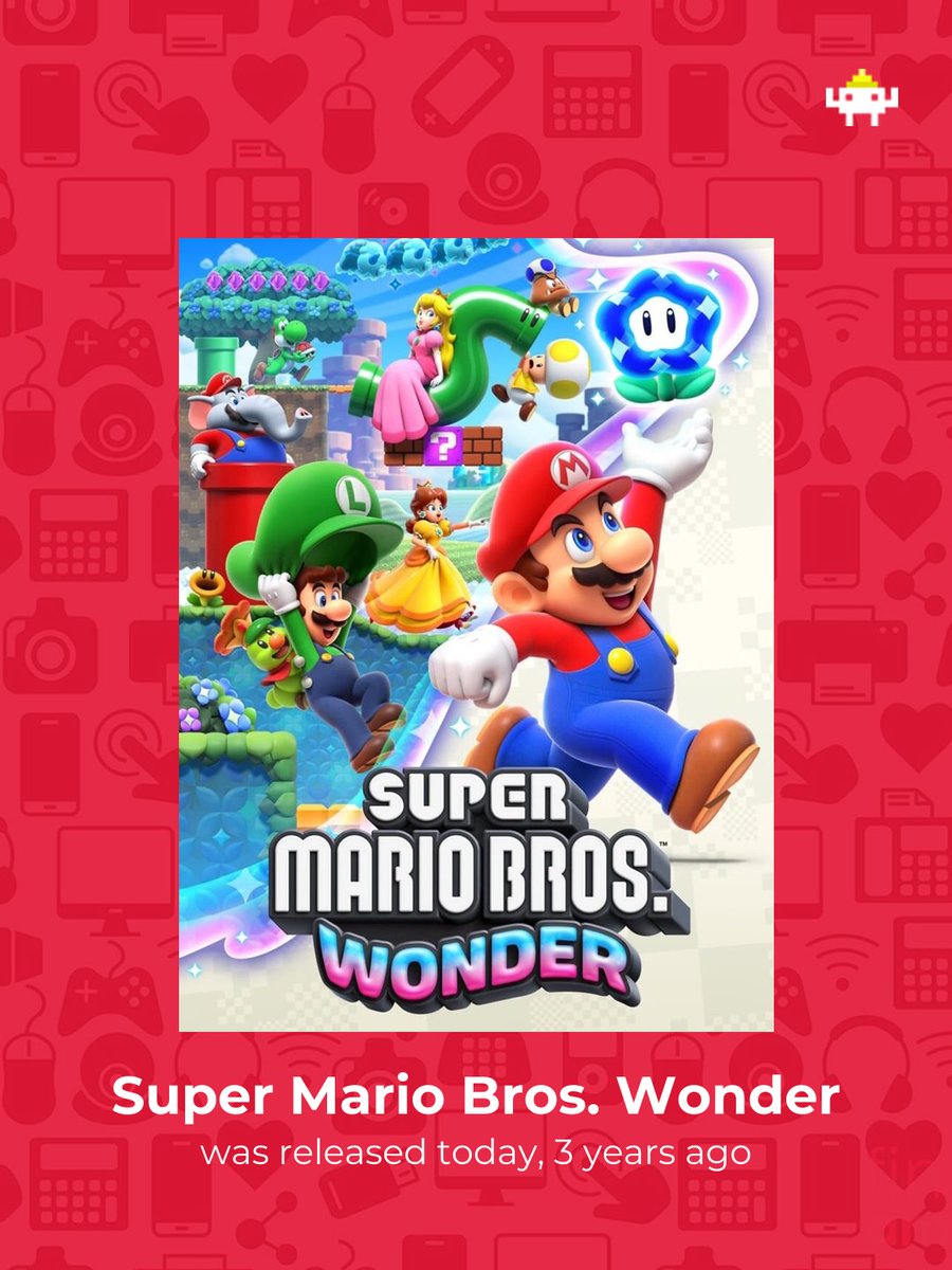 Gamersarios's tweet photo. Super Mario Bros. Wonder is celebrating anniversary today (2026-10-20)! That makes 3 years.

#nintendoswitch https://t.co/dCxWGBs3R3