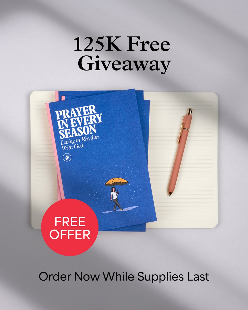 InTouchMin's tweet photo. We're giving away 125,000 FREE copies of our new booklet Prayer In Every Season: Living in Rhythm With God — and inviting you to pray through it with us. 

Sign up to receive your free copy, then tell a friend to visit https://t.co/sTELhAQgGQ to claim their own. https://t.co/l8X5fGQJA5
