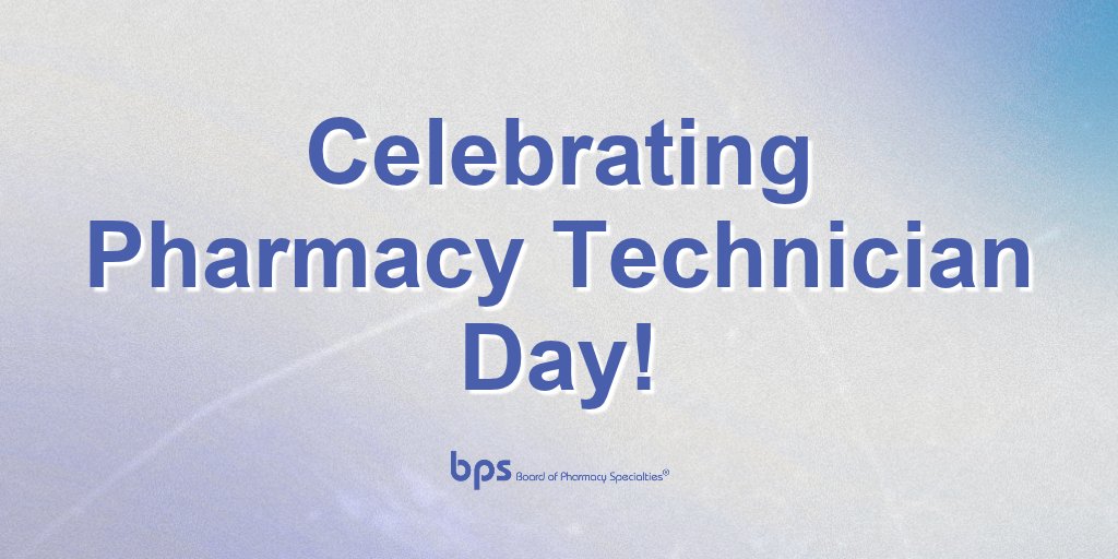 BPSweb's tweet photo. Happy #NationalPharmacyTechnicianDay! Today, #BPS encourages each member of the care team to take a moment and thank a pharmacy technician who makes a difference on your team or in your community. https://t.co/1No3FtSS1F