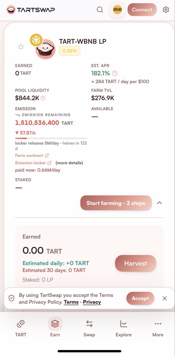 hungrycat888's tweet photo. $TART 🚀 Staking &amp; Farm/Liquidity 是对项目信心的体现。我认为，那些相信并支持项目的投资者值得登上月球。🌕 耐心等待……时间会证明一切。期待我们一起在月球相聚！ 🔥💎
$TART $BNBCHAIN $BTC $ETH $DOGE $SHIBA  @TartProtocol @notralbnb https://t.co/P0fZAPybG2