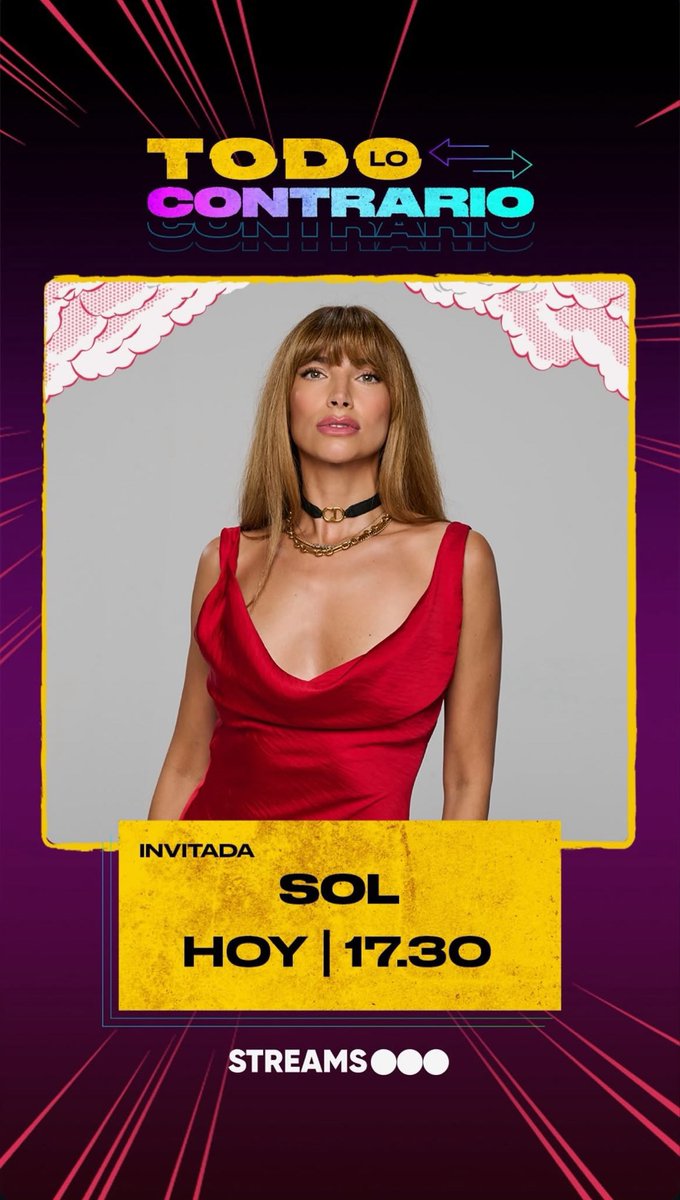 taimiretro's tweet photo. Sol en TODO LO CONTRARIO.
Falta poquito para conectarnos a apoyar a nuestra reinaa. 👑❤️
#HudsonXSol @SolangeAbraham https://t.co/jKc8iKBApX