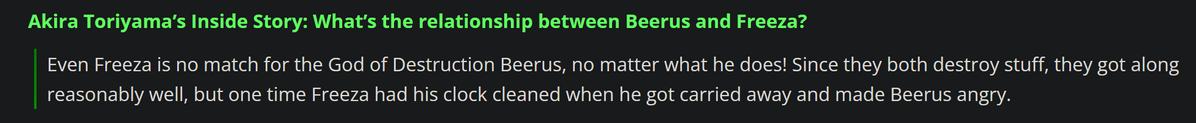 CryoTheMayo's tweet photo. @1stontwit The entire point of this is simply to show Beerus and Freeza had a business relationship with Toriyama even seemingly implying they were once friends, as stated in a prior interview. https://t.co/HMyCFwrjx3