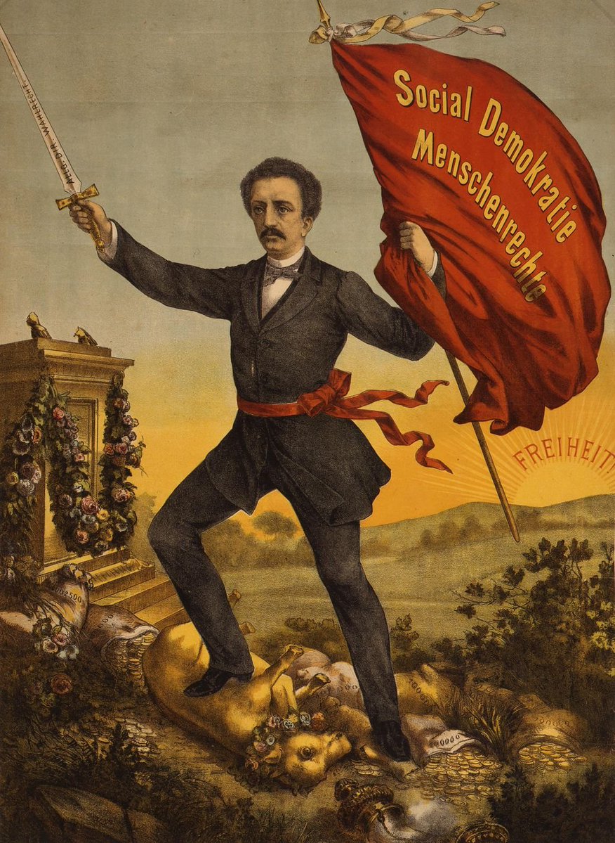 unitas_spiritus's tweet photo. Also both Kautsky and a novelist both report how in both Germany and Austria they couldn't escape this portrait of Lassalle in workers buildings because it was the most popular one https://t.co/2mAFqQ9ow7