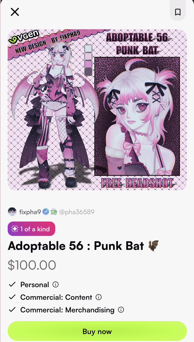 pha36589's tweet photo. https://t.co/iByLTERRsF new #adoptable on #VGen #VGenshop open
#characterdesignㅤ free headshot ✨💙
#designcharacter https://t.co/8R9gknQpoG