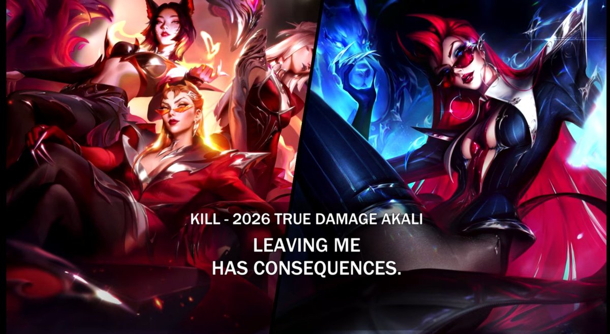 SynthWolf_'s tweet photo. Evelynn is trying to sound scary and intimidating but I know she was sitting by the door like a cat waiting for Akali to return from working with True Damage https://t.co/8fLq8YNmYN
