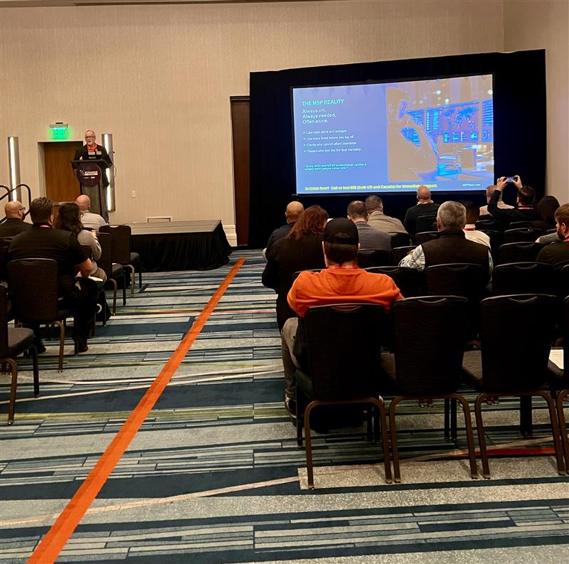 TheChannelCo's tweet photo. One last round of Executive Sessions at #XChange NexGen, and we’re covering some big topics. 👏

🤖 Nathan Phinney, COO at AllSafeIT, on “How to Stop a Bullet with AI”
🔐 Michael Goldstein of entech and Travis Woods of Fort Point IT Solutions on why MSPs should be talking about InfraGard
🧠 Larry Meador, Executive Advisor: Strategy and Communities at MSP Well, on a challenge technology alone can’t fix: burnout

A strong lineup to close out the educational sessions!