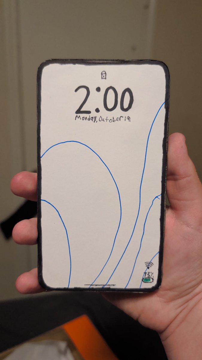 GiggleCj1218's tweet photo. @cutepuppyz1 About the what to do part, if you like tech, or other things in general, and have a crap ton of paper to use, you could make paper models, this is a paper phone I made https://t.co/hDJsVDrwah