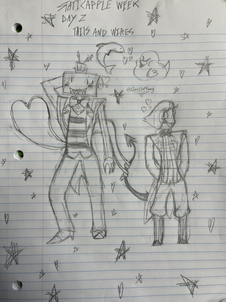 2mil3D4wg's tweet photo. #staticappleweek2026 i spent my wholes science period on this YOU BETTER BE GRATEFUL

day 2 tails and wires or something https://t.co/N7Uvub4bGC
