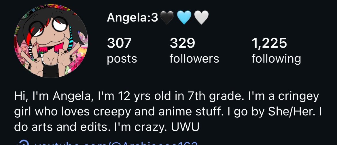 fataldeluxee's tweet photo. this is a real person who followed me on instagram. the kids are alright. https://t.co/PkOUB0KrTx