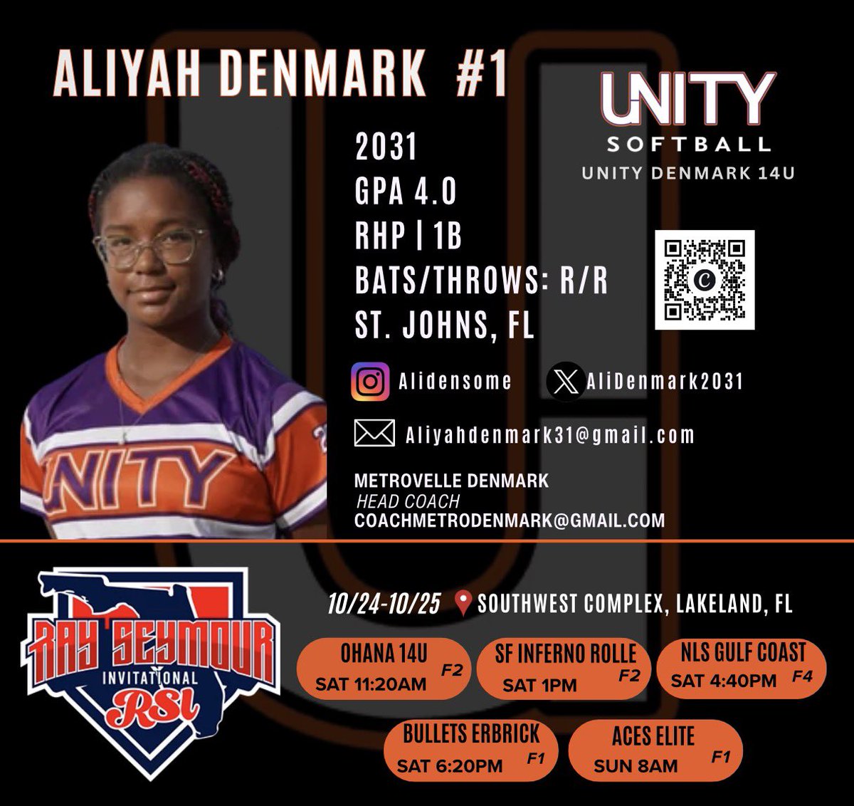 AliDenmark2031's tweet photo. Looking forward to @ConnectSports_ @ray_seymour  with my team @UnityDenmark ! Blessed and grateful 💜 @VAUnitySB https://t.co/BQgvQspnF5