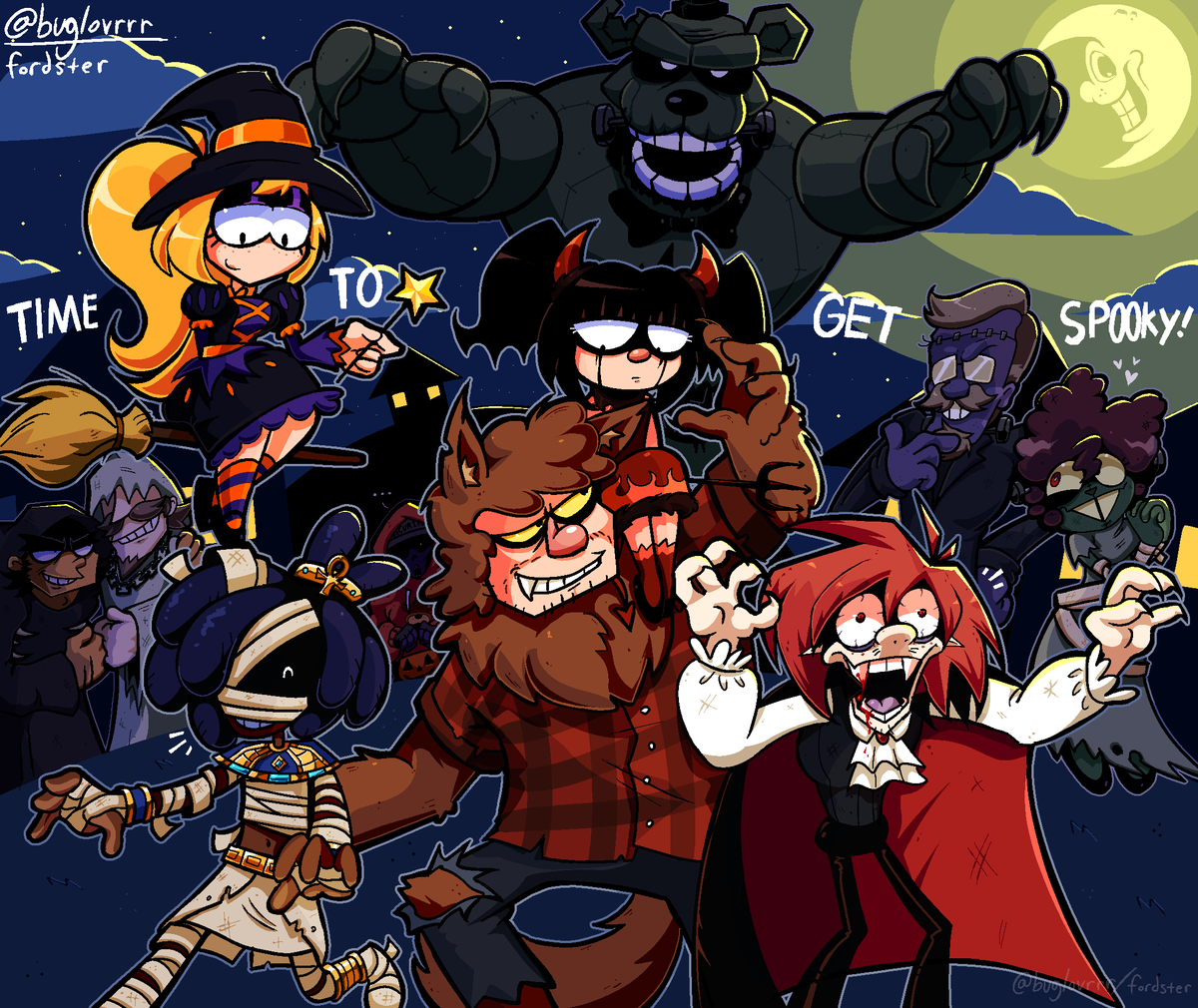buglovrrr's tweet photo. Halloween is soon !!

#frickbears #frickbears3 #fivenightsatfrickbears3 https://t.co/ZyYChc7nxa