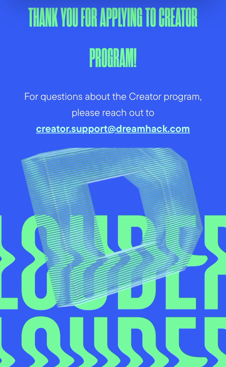 EdenbeGaming's tweet photo. UK Dreamhack 2027 Creator Application submitted! 

LFG 🎉🎉 https://t.co/dvgj796qXp
