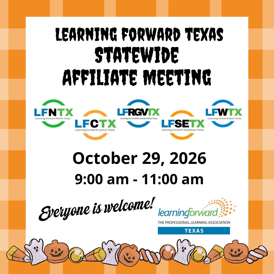 LearnTexas's tweet photo. 🤝 Great connections lead to great PL! Join educators across TX for our FREE Statewide Affiliate Virtual Meeting!

📅 October 29 | 9��11 a.m.
💻 Virtual &amp; FREE!

💬 Connect. Share. Collaborate.
🔗 RSVP to receive your Zoom link!

#PL4PL #LearnFwdTX #LFTXlearns https://t.co/RnAjGUMpCQ