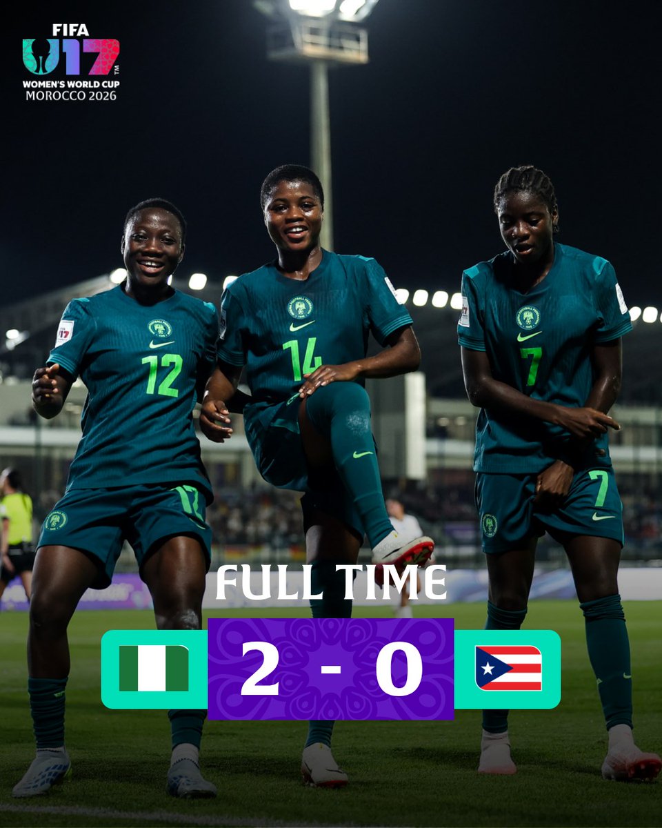 FIFAWWC's tweet photo. Nigeria pick up their first three points! 👊

#U17WWC