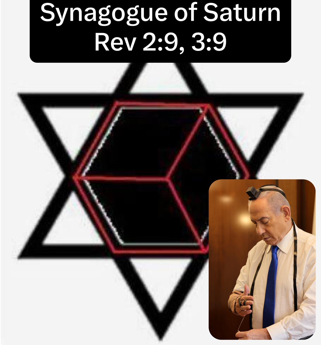 GermanicFren's tweet photo. Here's something operators of the matrix don't want you to know

They're using black magic to seal your soul to this planet

They have lowered the consciousness of the entire population so that they cannot rebel and understand this level of thinking. It requires higher frequency.

When you wake up it's hard to go back to sheep.

That's why I'm continuing my assault on the matrix lies

This is an occult symbol ✡️

Understand something right now - it does not represent evil, it does not represent jews, it represents the code of the system 3 6 9. Two triangles, signaling the as above as below. Solar system (in the sky) to soul system. (Inside you)

 evil has told you it's evil so you never study what they're practicing because if you knew you could break free from the cube (matrix prison)

Whoever control it ✡️, controls the system. Currently evil does. the Kabbalah teaches all this dark shit, notably the zohar

The talmud teaches you what theyre doing openly

The zohar/kabbalah teaches you what they're practicing in secret with black magic

That's why you find it with jews doing bad shit. The talmud is adding onto the torah 

That's why you find it with freemasons doing bad shit. Everyone using it is doing bad shit. So it gets turned evil but there is a meaning behind it.

3, 6, 9 , continues. It never stops. Tesla said if you understood this you had the keys to the universe.

Why do numbers matter? The system runs on it. 

Everything is energy frequency and vibration. At the tiniest level of you there is energy frequency and vibration that makeup your existence. 

example, you are carbon. What is carbon? 6th element. With 6 protons, 6 electrons, 6 neutrons. 666, thats the as above so below esoteric meaning in a quick cap. Very confusing at first... the planets mirror the soul (soul system aka solar system)

The 1, 2, 4, 5, 7, 8, are the chaotic numbers that seal the pattern.

The 7 in this case is the seal. You were taught it's good luck. Total inversion.

Example: saturn is the 6th planet. The ring is the 7th seal. Back in the day saturn was the last planet. It represented the end. And harvest. Its symbol is a sickle, this is where the grim reaper death comes from. That's why the cube is black

This is why muslims circle the black cube in mecca 7 times.

The cube is saturn and they're  mimicking sealing saturn by circling and creating a ring 7 times

 This is why jews put the black cube on their head and bind tefillin around their arms 7 times representing the seal of saturn, worshipping saturn , they do this any day of the week. But come saturday (saturnsday) they invert and never wear the tefillin. This is because saturday shabbat is considered a bond with god, so again they're sealing on the 7th day 

Star of remphan is the star of Saturn,  it represents the number 6.

I will go over this saturday

This is black magic

When you understand 3 6 9 you unlock the 🔑  to the universe as it allows you to grow outside the containment but if something binds it, then it is trapped. That's the cube prison we call the matrix.

I will go over this on saturday