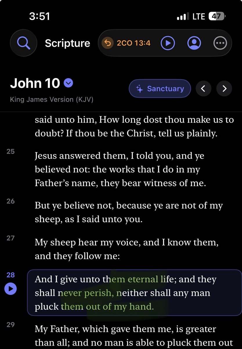 objectaaron's tweet photo. @pajas1147 @naplestheartist He NEVER knew the false prophets who looked to their “wonderful works.”(Matt 7:22-23)

Once you do the will of the Father(believe on him, John 6:40), you are in his hand forever(John 10:28) https://t.co/9wMzs1OZei