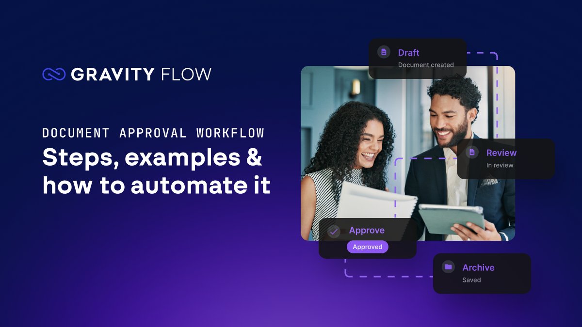 gravity's tweet photo. Waiting on sign-off and getting a 👍 instead of an answer? Your document needs a clear path to “done.” Here’s how to build an approval workflow in WordPress with Gravity Forms and Gravity Flow…

https://t.co/0IzMtPaSDn https://t.co/2hoAODbr1I