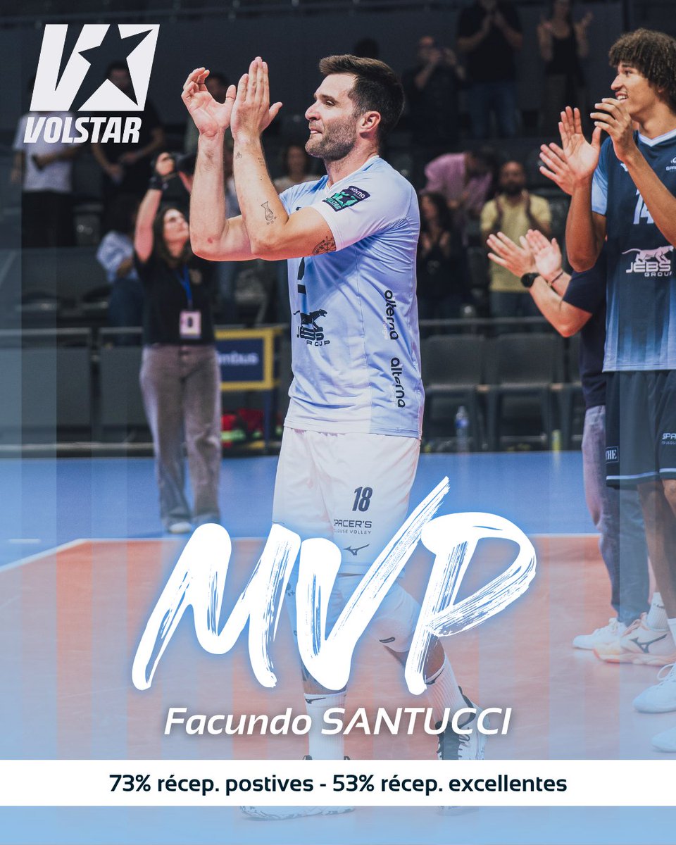 SpacersToulouse's tweet photo. VICTOIRE À SAINT-NAZAIRE ! 💙

L’équipage s’impose 3 sets à 0 et revient de ce déplacement avec 3 points de plus ! Un beau résultat pour poursuivre ce bon début de saison 🚀

Place maintenant à la suite : samedi, les Spacer’s retrouvent le Palais pour la réception de Cannes. https://t.co/3LhkrPZmHU