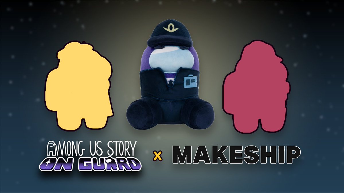 AmongUsStory's tweet photo. don't forget our Guard plush is available for pre-order now! 💜 2 more Among Us Story plushes are on the way too 🤭
 
⬇️ shop and sign up for email updates on our @makeship storefront to find out when they drop! https://t.co/gwNDgY1Ln3