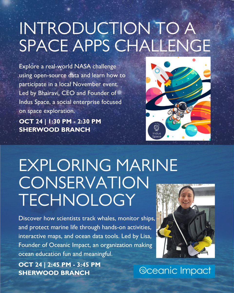 Milton_Library's tweet photo. 🚀 TechFair is back on October 24! Join us at Milton Public Library for a day of hands-on learning, creative workshops, and exciting technology.

📅 October 24 | 10:00 AM - 3:00 PM
📍 Sherwood Branch

🔗 Explore the full lineup and plan your visit! https://t.co/X9qzq7mbkc