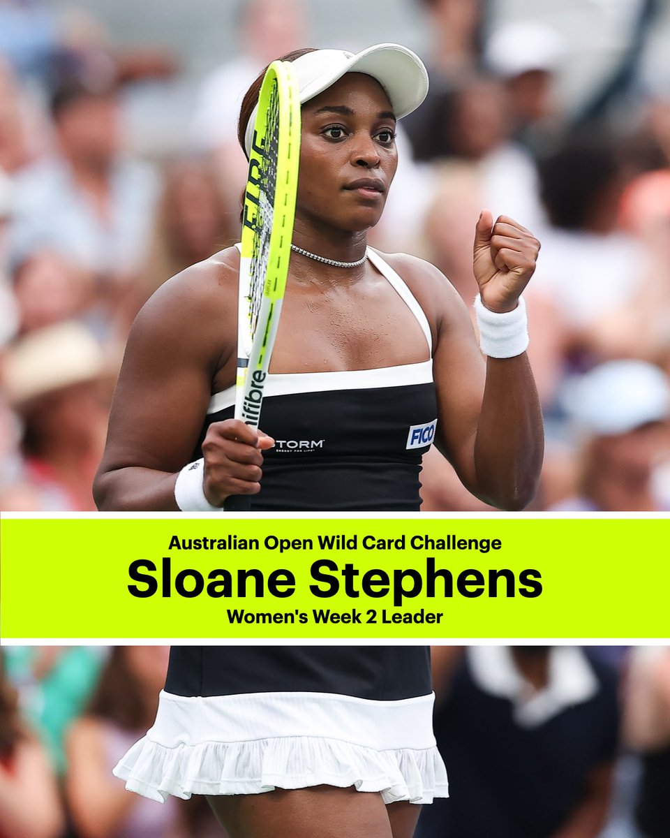 usta's tweet photo. A 🏆 in Oklahoma City puts Sloane Stephens atop the Australian Open Wild Card Challenge Standings 👇 https://t.co/bLA7S7cj0c
