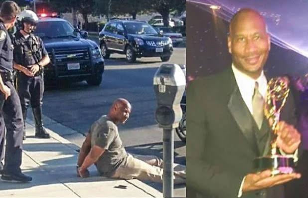 blackJournals01's tweet photo. He stepped outside a restaurant in Beverly Hills to put money in a parking meter.

Six hours later Charles Belk was still in a cell, barefoot, having been handcuffed on the pavement in front of a crowd in his own neighbourhood.

He is a film producer. He had done nothing.

22nd August 2014, during the Emmy weekend. Belk, 51, had been at a business dinner. He walked out to feed the meter.

Police surrounded him, handcuffed him, took his shoes, and sat him on the kerb in front of the restaurant while people filmed on their phones.

A bank had been robbed nearby. The description police were working from was a tall, bald Black man.

Belk is tall and bald.

That was the match. That was the entirety of the match.

He was held for about six hours on suspicion of robbery before surveillance footage was reviewed and he was released without charge. His car was impounded. He had to post bail to get out, and it took days to get that back.

He wrote about it afterwards, and the paragraph people quote is the one where he lists what he was doing: a business dinner, a parking meter, a pair of shoes taken off him on a public street.

Here is the part worth your attention.

Charles Belk produced films. He had a degree in engineering and an MBA. He was in a wealthy part of Los Angeles in a suit on a Friday night.

None of that is a defence against a description that says tall, bald, Black, because that description is not a description. It is a category, and there were about a hundred thousand men in that county who fit it.

Six hours, barefoot, for a parking meter.