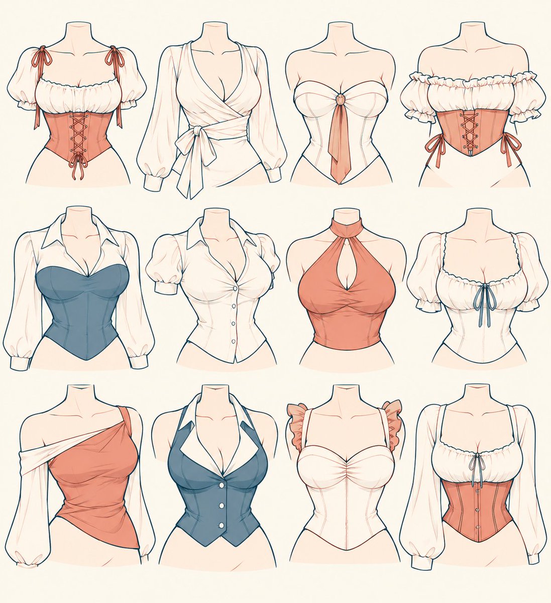 Swaylyx's tweet photo. which corset is best for your character? https://t.co/By5KMjpgiI