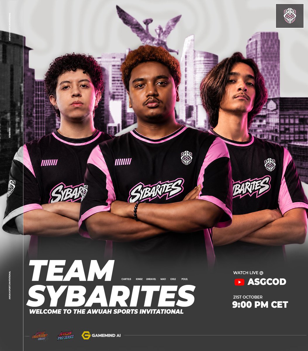 TeamSybarites's tweet photo. See you this October 21 
#africanproseries #awuahesports #SybaritesVibes https://t.co/SND6uLrhpt