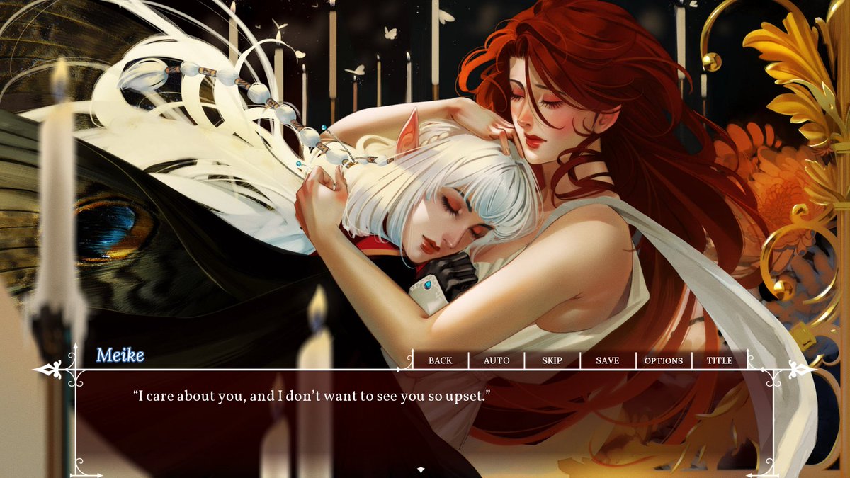 baiyhe's tweet photo. oh my god why did no one tell me there’s a gothic vampire yuri visual novel on steam https://t.co/trBH1tc02H