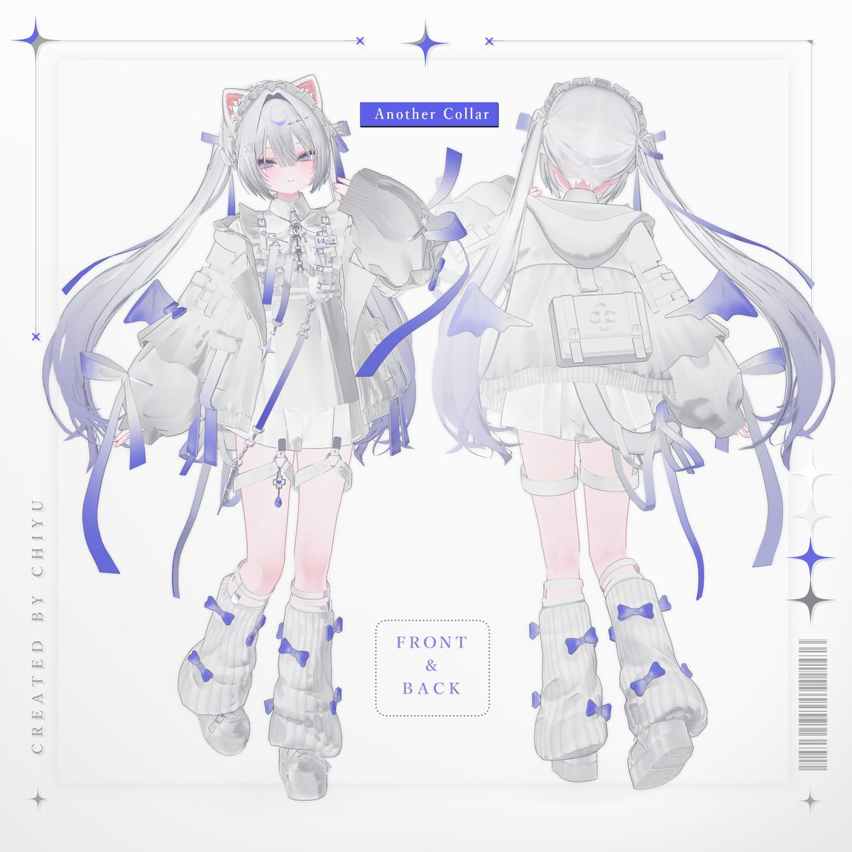 null1040's tweet photo. 11月9日発売予定
VRChat向けアバター『レピ(Repi)』ちゃんのアナザーカラーです

デフォルト・アナザーともに、瞳や髪色、衣装のアクセントカラーはUnity上で自由に変更できます

#Repi3D #VRChat https://t.co/Vn9pjWfi4s