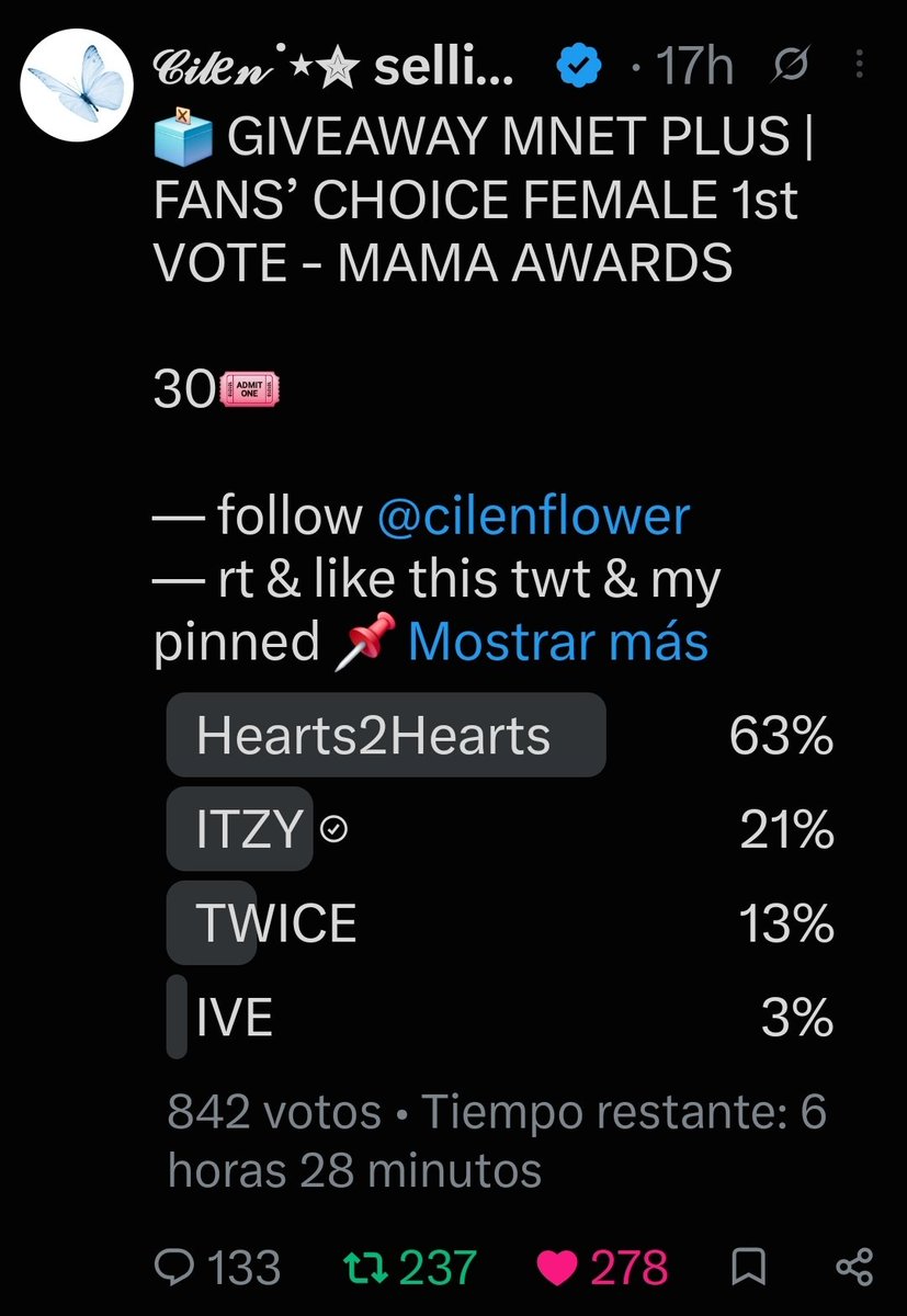 bless6de tweet picture