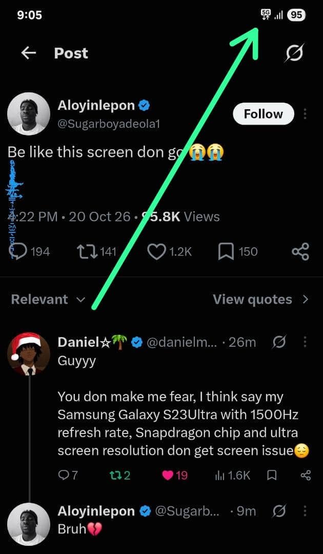 AdamIQuant's tweet photo. You no add 5G😭😭 https://t.co/6An4xUy0CL
