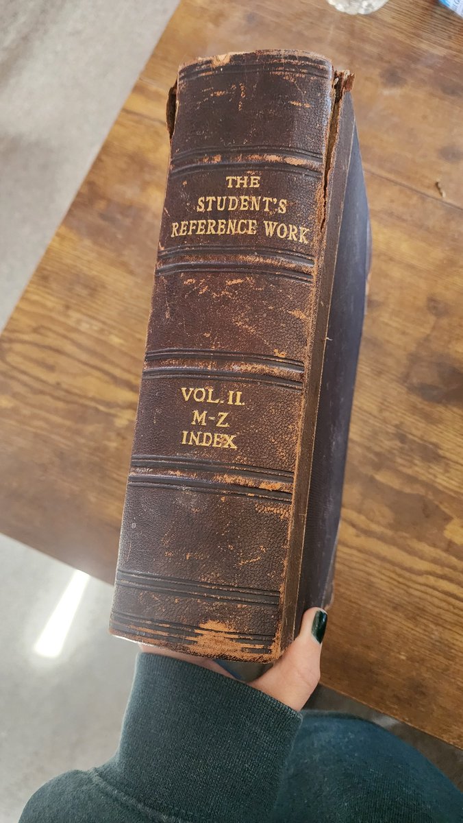 FeralFreeThinkr's tweet photo. @wakenminds For those that think this is all a psyop.... I present you with the 193 Students Reference Encyclopedia 🤔

Its gone by the 1911 Britannica edition though.... images below... https://t.co/XYA8gld7K6