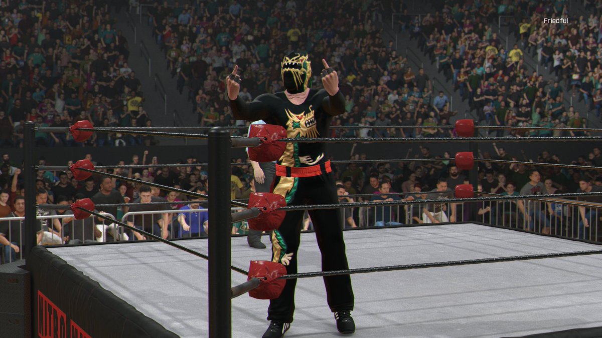 Friedful's tweet photo. Now uploaded to #WWE2K26 on PS5
Super Dragon
First attire from around 2000-2001,
Second attire from mask match against TARO in 2003.
Moves by as always @SplashPhoenix 
He’s been doing the moves since the very beginning so big thanks my man.
Search SUPERDRAGON/PWG/FRIED https://t.co/wbUKQjkXdO
