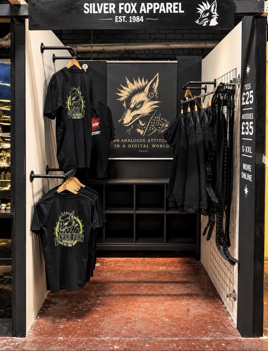 SilverFoxAppar's tweet photo. LIVERPOOL. THE FOX HAS MOVED IN. 🦊

Silver Fox Apparel is NOW OPEN at Baltic Bazaar.

Punk-inspired tees. Hoodies. Zero interest in fitting in.

Tees £25 | Hoodies £35

Come in. Say hello. We don’t bite.

Much.

📍 Baltic Bazaar, Liverpool

#SilverFoxApparel #Liverpool https://t.co/4DqkcLw4LP