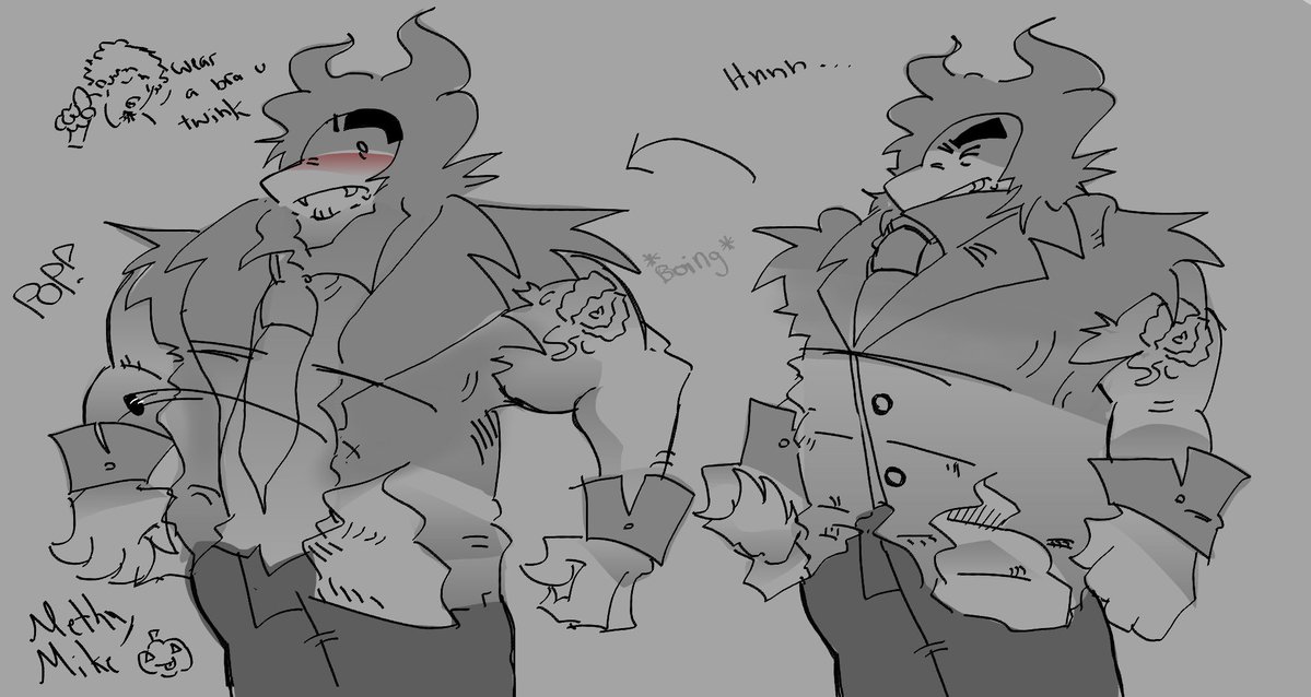 methymikereal's tweet photo. Get it,cuz he lowkey got big ass man tits 🤣🫱💯  

#regretevator #fangsworth #robloxart #regretevatorfanart https://t.co/PTRzhGAAlR