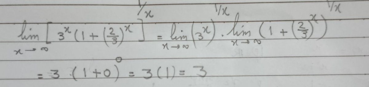 Math_function's tweet photo. @teacheryousef (2/3)^x متتالية هندسية أساسها محصور بين السالب 1 والموجب 1
فنهايتها ( 0 ). https://t.co/FfyQQa7zYT