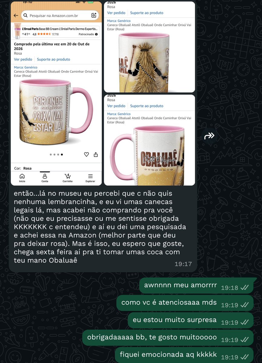 laurjpride_'s tweet photo. ganhei uma caneca de obaluaê e ainda rosa 😭💗 ela é muito atenciosa cmg https://t.co/hS85ONNhj2