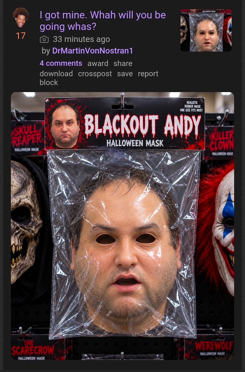 Ip2AlwaysWin's tweet photo. IP2 halloween masks for sale!

https://t.co/eCbi08GStD https://t.co/UrFWvlwArL