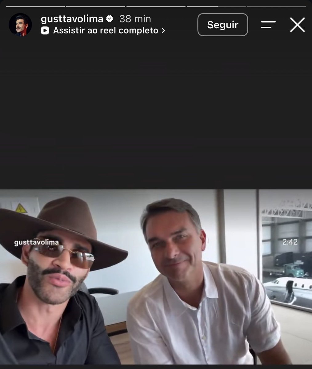 genioneymarjr1's tweet photo. Gustavo Lima postou foto com Lula ontem e hoje vídeo com Flávio??? tá indeciso https://t.co/D4jBQEANor