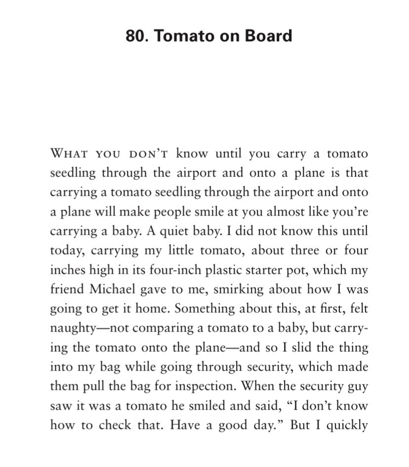 confusionm8trix's tweet photo. ross gay speaks of this! 🌱🍅 https://t.co/mffeiJ7gsb