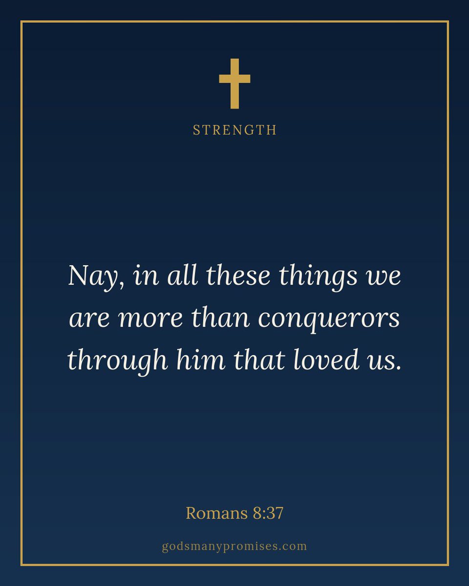 GMPromisesDaily's tweet photo. Tonight's promise: Romans 8:37 🙏 https://t.co/TsiPBeV03D https://t.co/nRqkS3c1hh