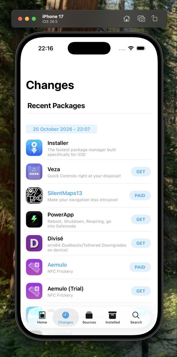 SamGuichelaar's tweet photo. 👀 Installer 5.1 (sandboxed) running on iOS 26. 

I honestly keep forgetting how good Installer looks. https://t.co/MYyy6GdiZU