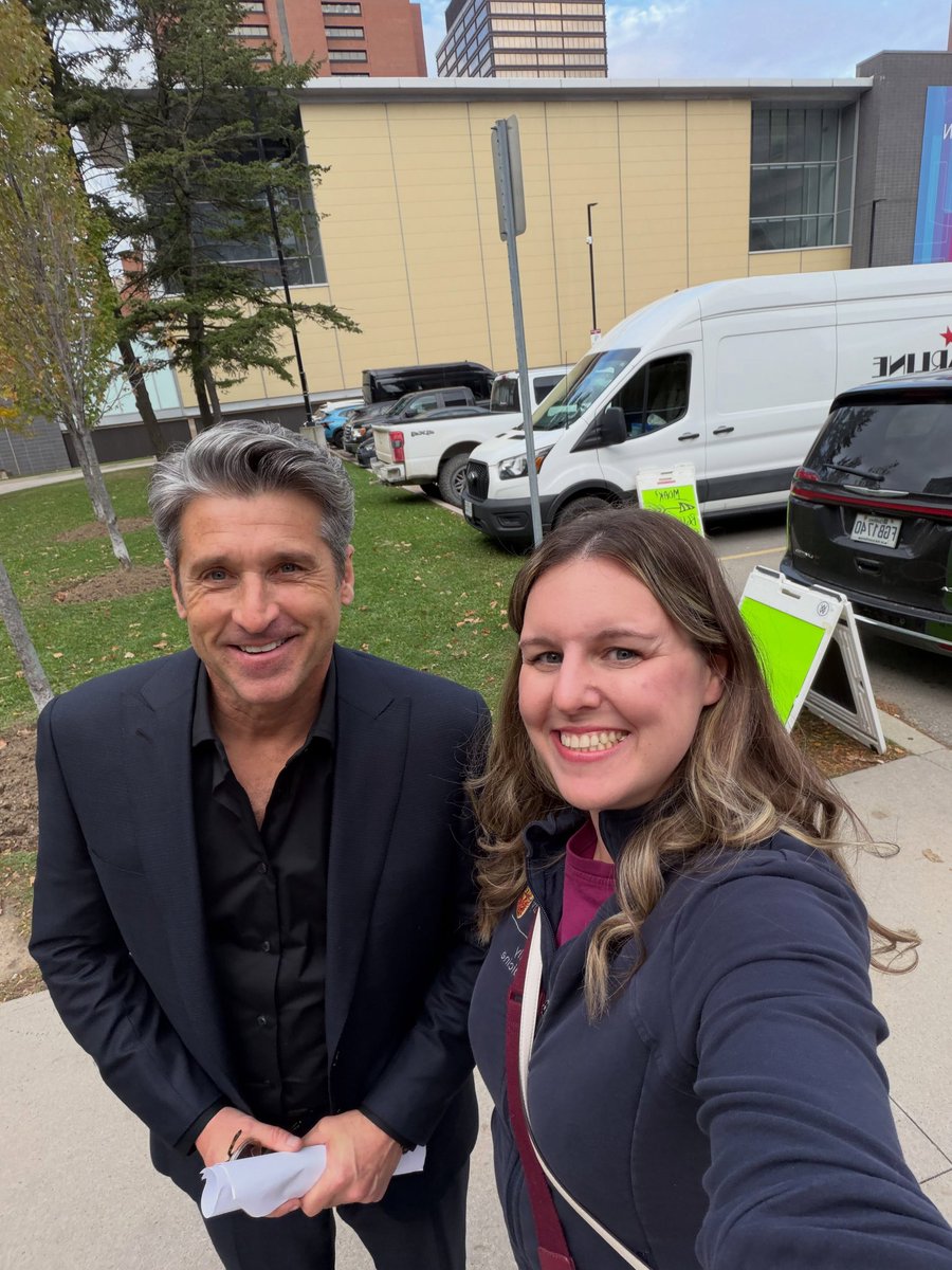 thedempseyhub's tweet photo. 📸 New photos of Patrick Dempsey with fans on the set of “Memory Of A Killer” season 2 in Canada last week.

———
IG: mriegs22. 
@PatrickDempsey #MemoryOfAKiller #MemoryOfAKillerFOX https://t.co/VT2DiRKdPr
