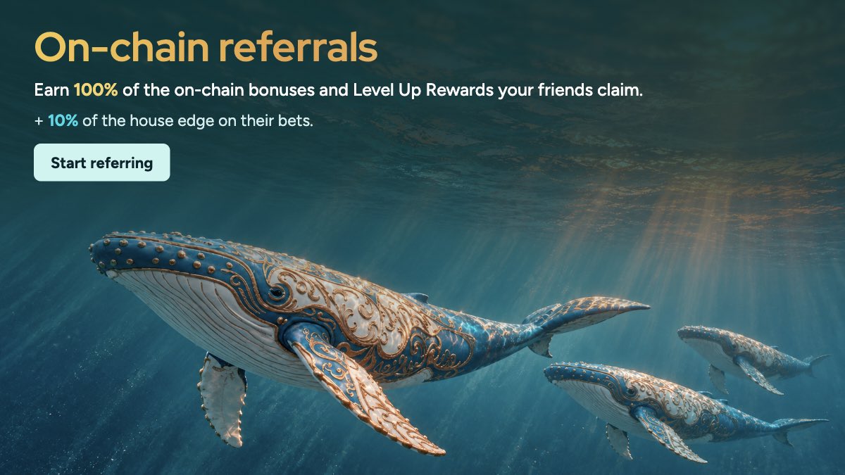 housebets's tweet photo. Your referral link is now worth a LOT more 💰

You brought a friend who just unlocked a $1,000 On-Chain Bonus?

Congratulations, you've earned $1,000 too.

And it doesn't stop there 👇🧵 https://t.co/gJEgXXfI7f