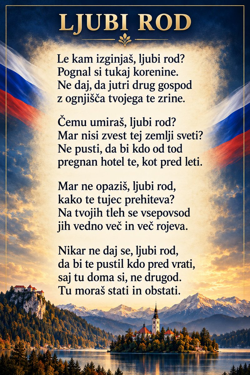 IPirkovic's tweet photo. Če ne bo Slovencev, bodo drugi. In potem bo konec vsega. https://t.co/caR3QJkNqp
