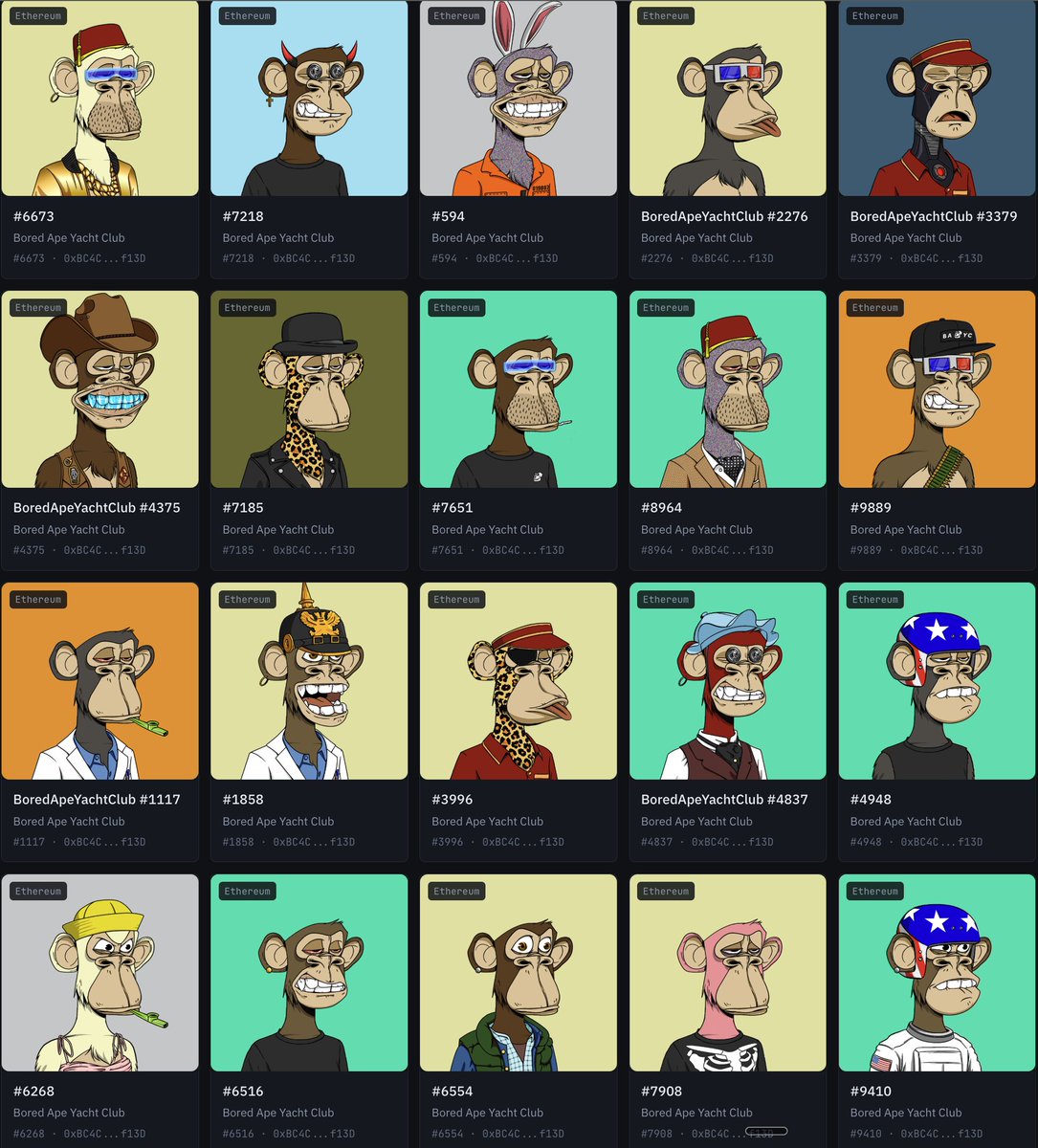 0xQuit's tweet photo. Do you know these apes?

All 20 of them are still in the safu wallet. If you know them, let them know to come claim! https://t.co/512hlToM6q
