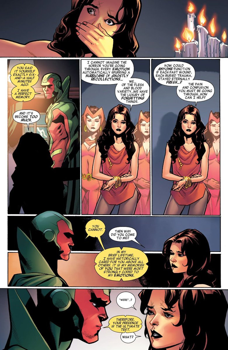 Fenty_haran2's tweet photo. Thinking about that time Vision had to erase his emotions and love for Wanda so he could remain a proper functioning being

Ohhh Wandavision, the doomed lovers. https://t.co/j7MYCH0cuC
