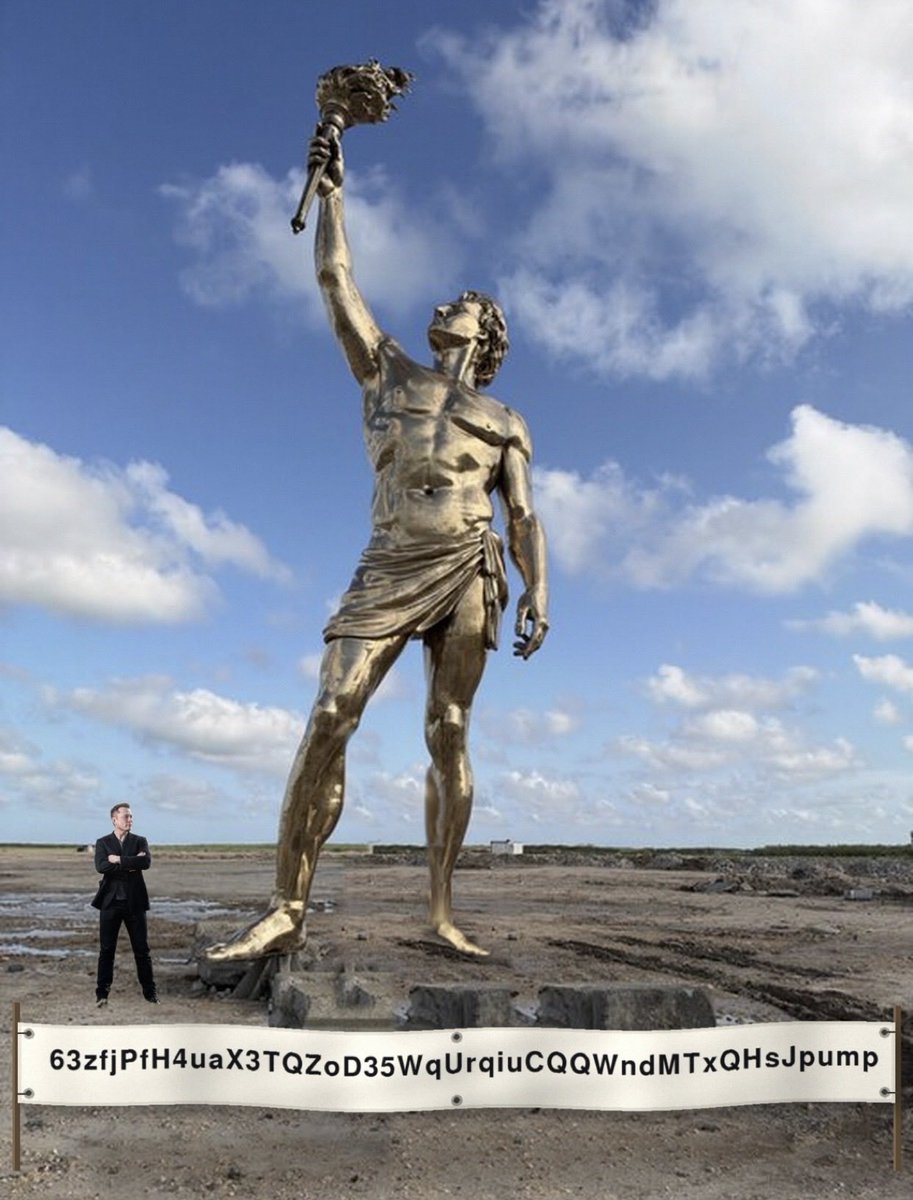 bitcoinphranky's tweet photo. @1000xgirl $prometheous is the right place...a statue  erected at starbse as a gift to @elonmusk  ...the media is not aware of this yet ,it's time to frontrun. https://t.co/uOtFgjSR1E