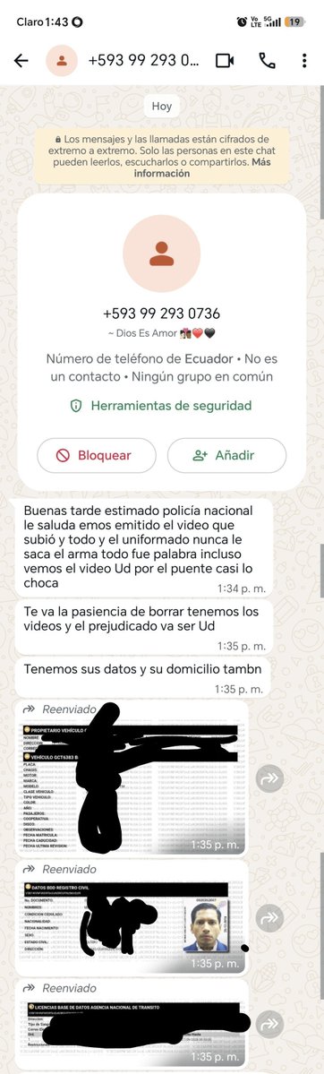 alfredovelazco's tweet photo. 🚨ACCEDEN A DATOS DE DENUNCIANTE DE ABUSO POLICIAL PARA AMENAZARLO
⚠️Acceden a bases con información de @RegistroCivilec @ANT_ECUADOR cc @PoliciaEcuador   

¿Pero los "hezpertos" insisten en que el problema es que publiques fotos en facebook?
https://t.co/o5JCB4tWXc https://t.co/WFBGiGfuqi